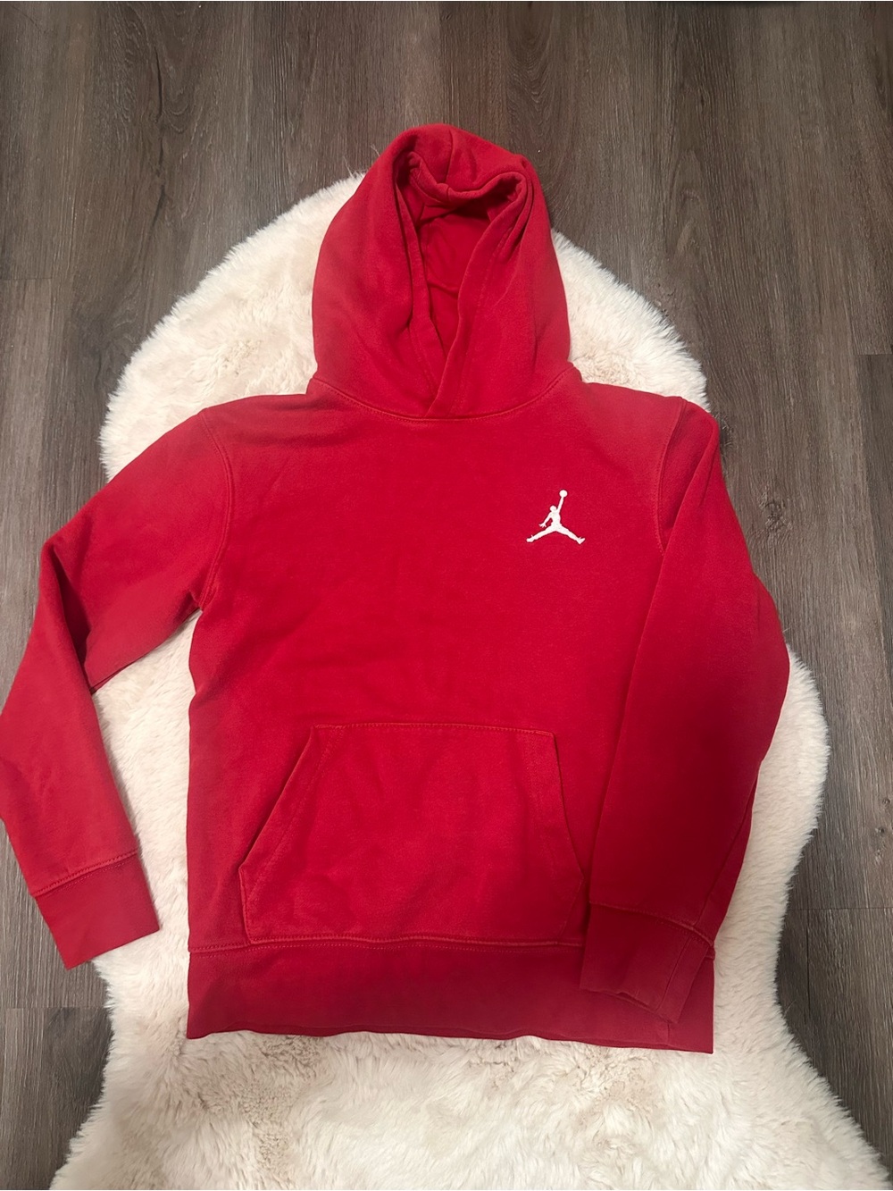 Jordan Boy Red Pullover Hoodie